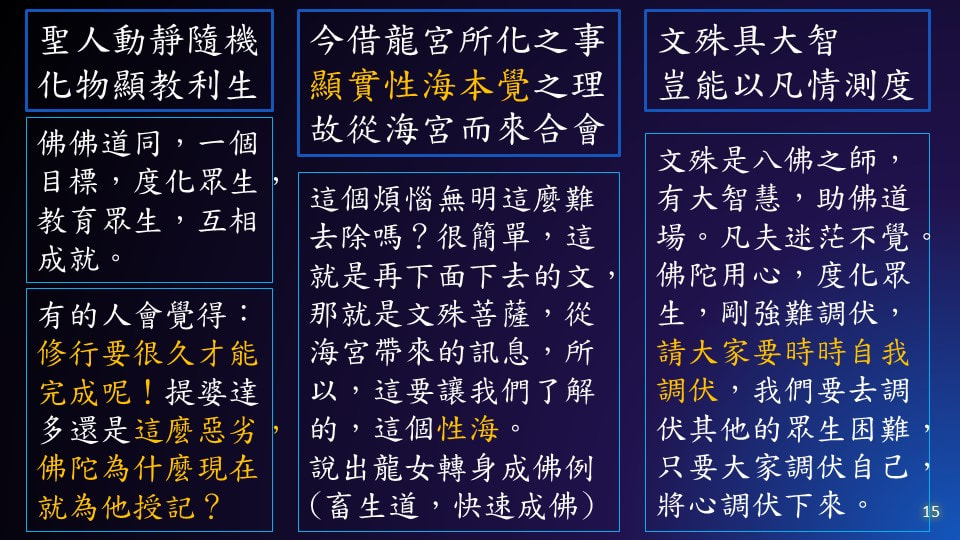 20230809-1339《靜思妙蓮華》借龍宮事 顯本覺理 (第1339集) （法華經·提婆達多品第十二）